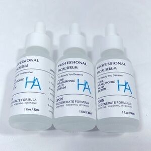 NWOT “ the beauty, you deserve” pure hyaluronic acid serum 3x 30 ml​​​​​​​​​​